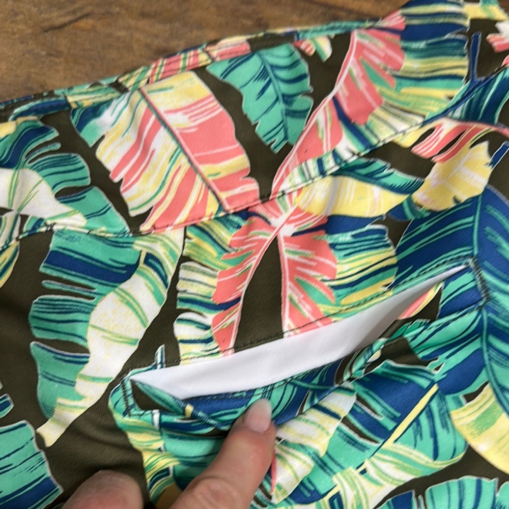 CORAL BAY GOLF UPF 50 Tropical Print Skirt Skort, Size XL, NWT - Picture 5 of 6